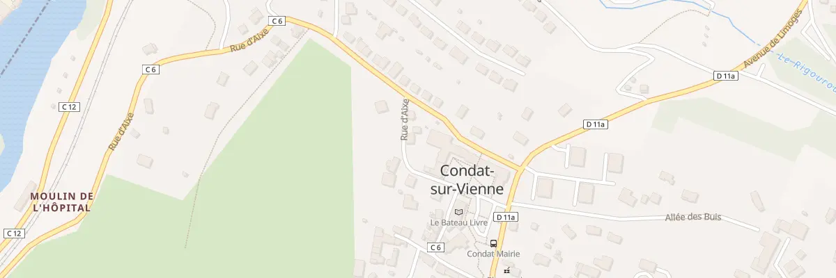 Plan du 2 Rue d’Aixe à Condat-sur-Vienne