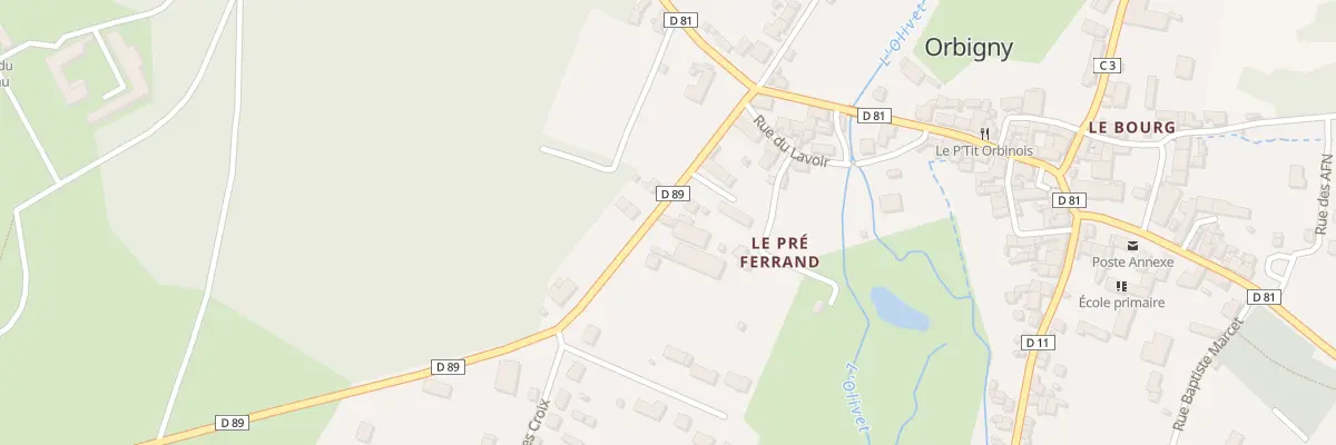 Plan du 9 Rue du 8 Mai 1945 à Orbigny