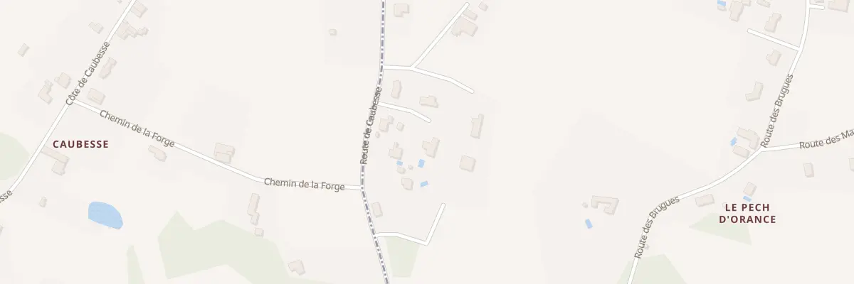 Plan du 102 Les Brugues à Proissans