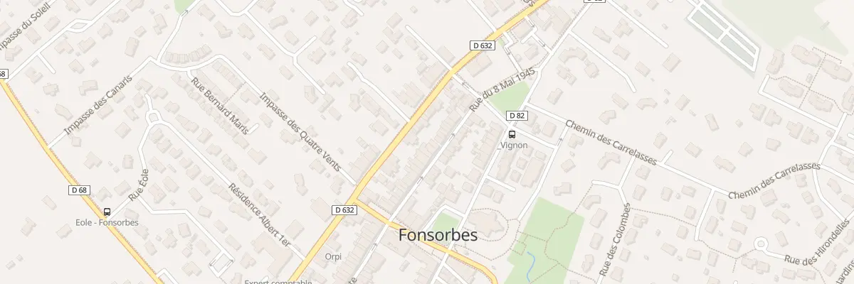 Plan du 29 Rue du huit Mai 1945 à Fonsorbes