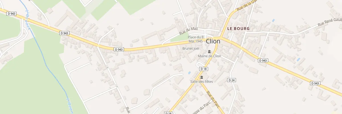 Plan du 23 Rue Nationale à Clion