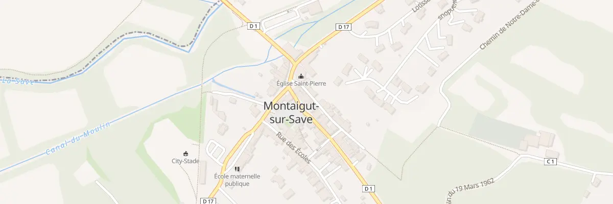 Plan du 5 Rte de Toulouse à Montaigut-sur-Save