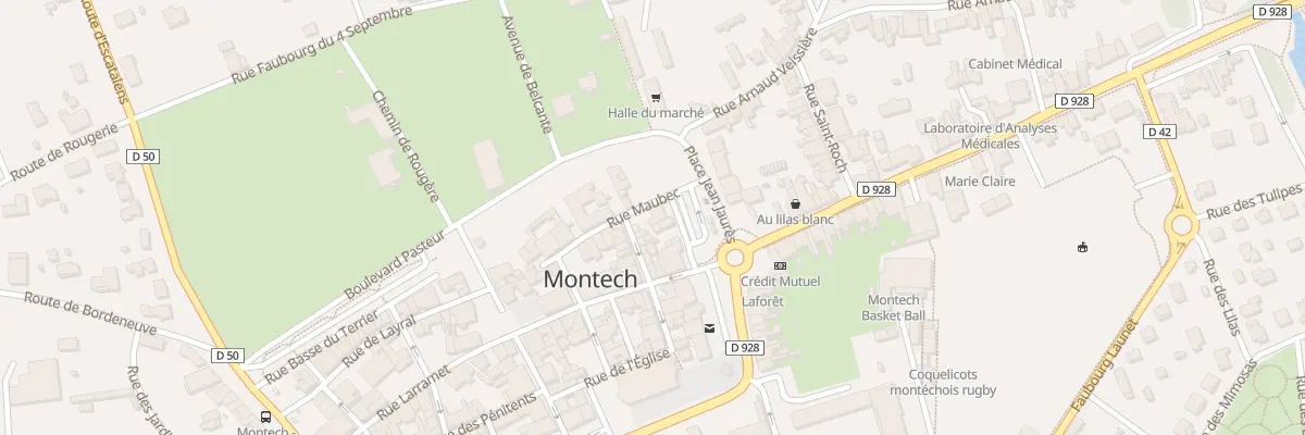 Plan du 1 Rue Maubec à Montech