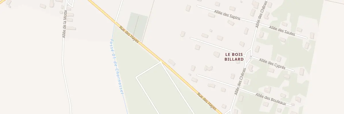 Plan du 48 Rue des Hayes à Favières
