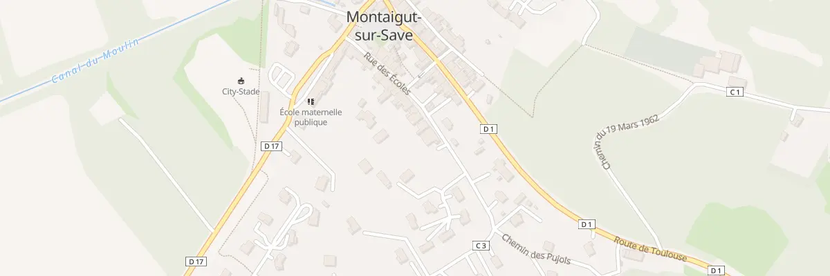 Plan du 18 Rue des Ecoles à Montaigut-sur-Save