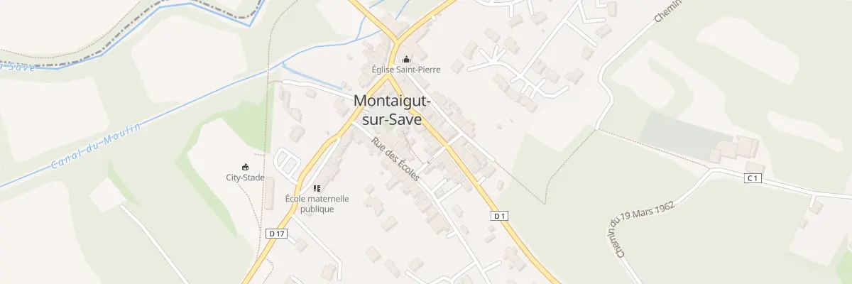 Plan du 10 Rte de Toulouse à Montaigut-sur-Save