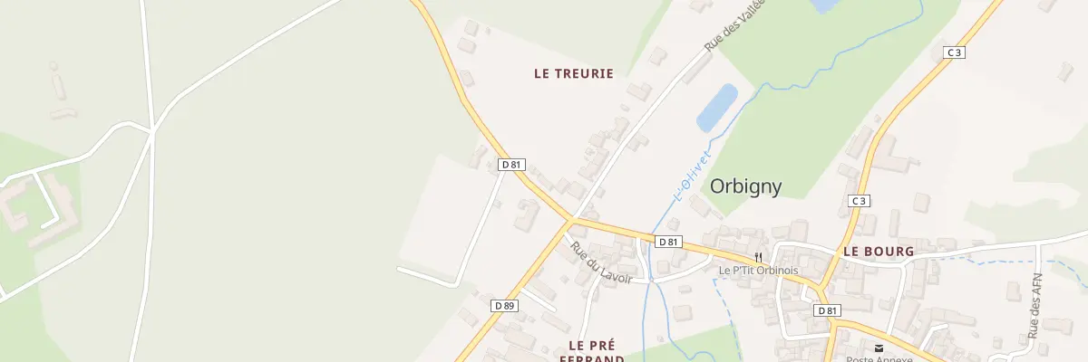 Plan du 28 Rue de l’Olivet à Orbigny