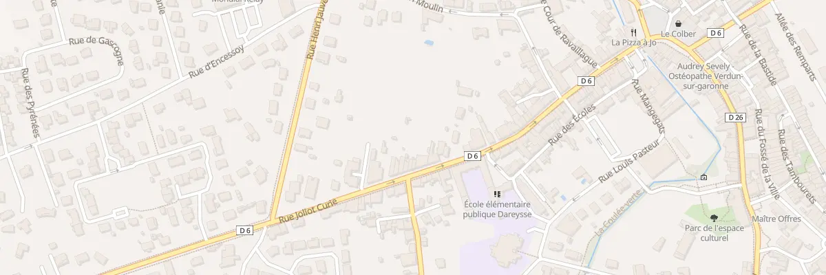 Plan du 64 Rue Joliot Curie à Verdun-sur-Garonne