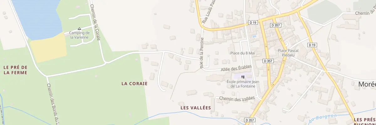 Plan du 354 La Coraie à Morée
