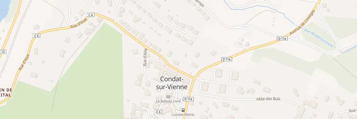 Plan du 9 Rue de la Fontaine St Martin à Condat-sur-Vienne