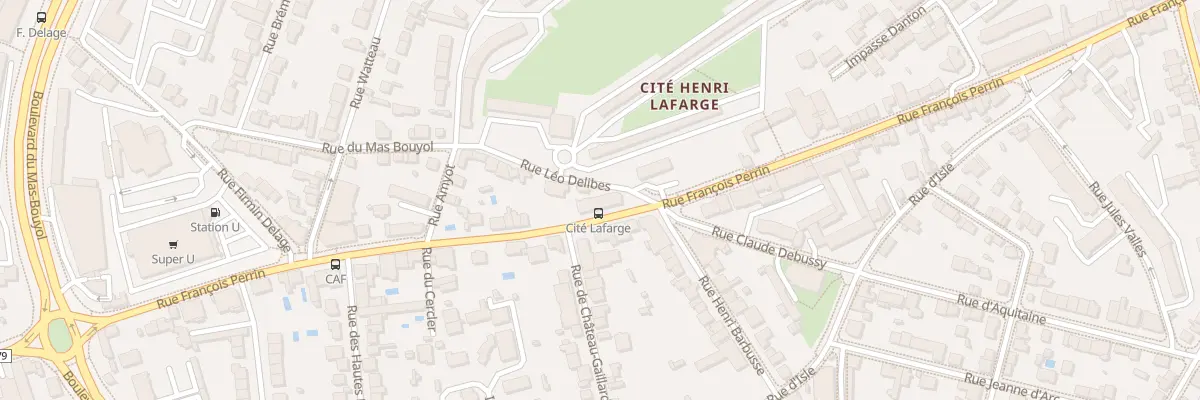 Plan du 1 Rue Léo Delibes à Limoges