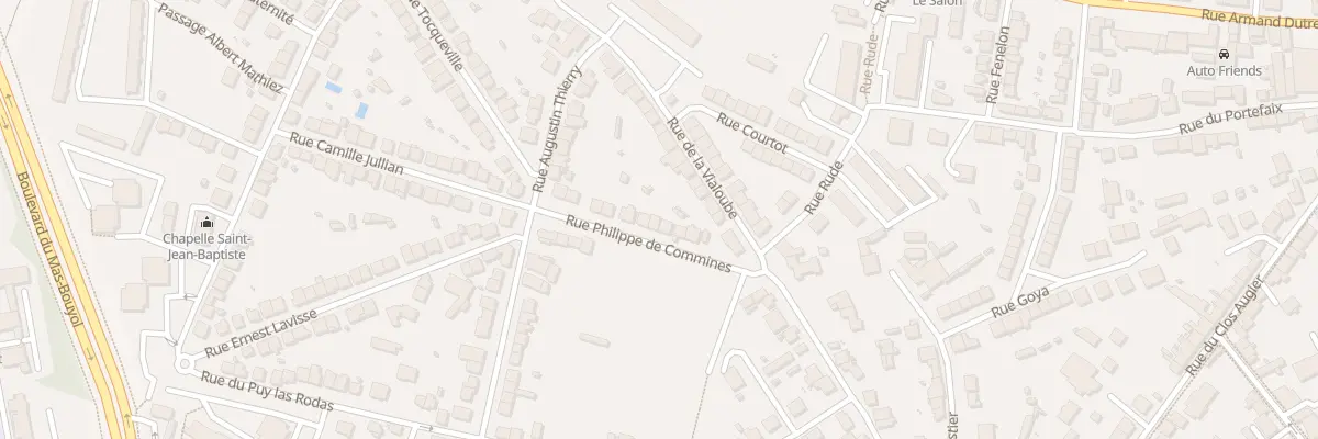 Plan du 12 Rue Philippe de Commines à Limoges