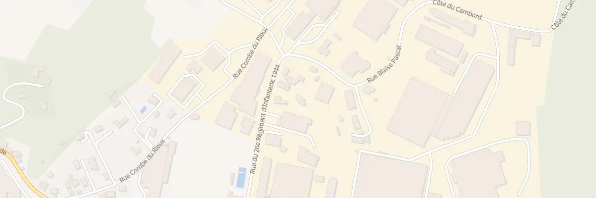 Plan du 12 Rue du 26e Rgt d’Infant 1944 à Sarlat-la-Canéda