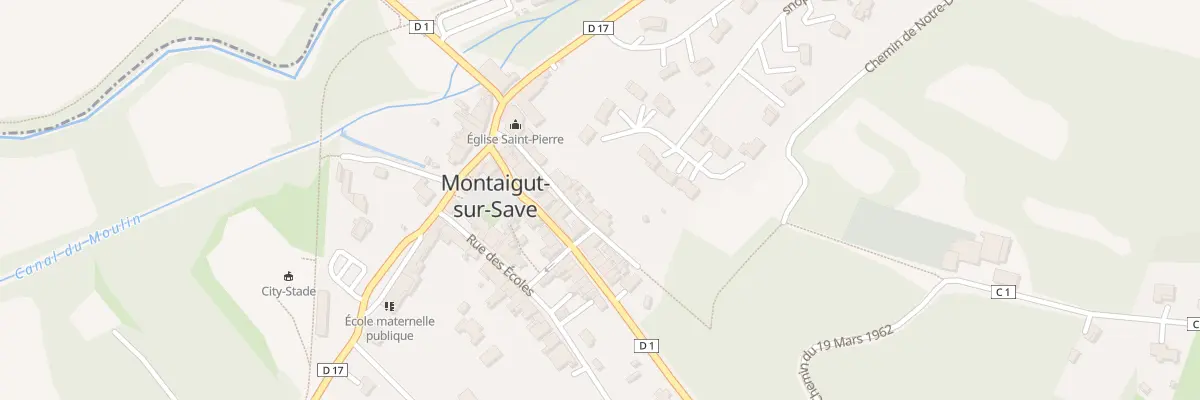 Plan du 13 Rue de l’Eglise à Montaigut-sur-Save