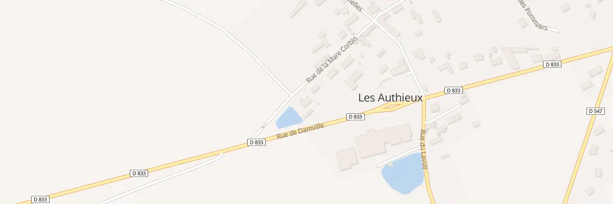 Plan du 1 Rue de la Mare Corbin aux Authieux