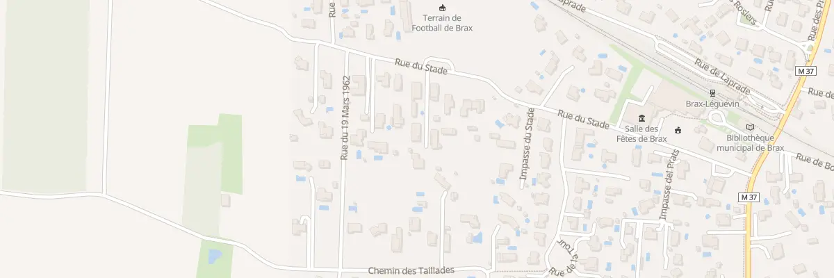 Plan du 19 Rue du Stade à Brax