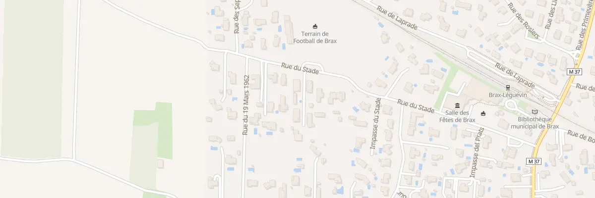 Plan du 17B Rue du Stade à Brax