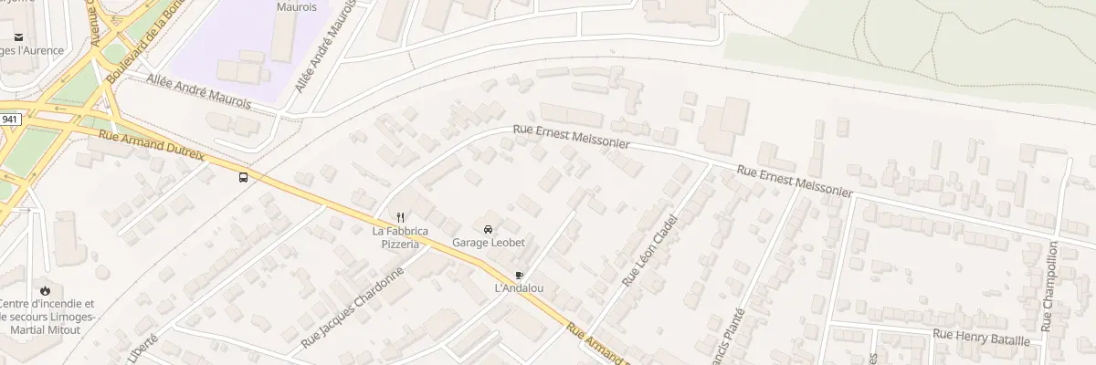 Plan du 117D Rue Meissonier à Limoges