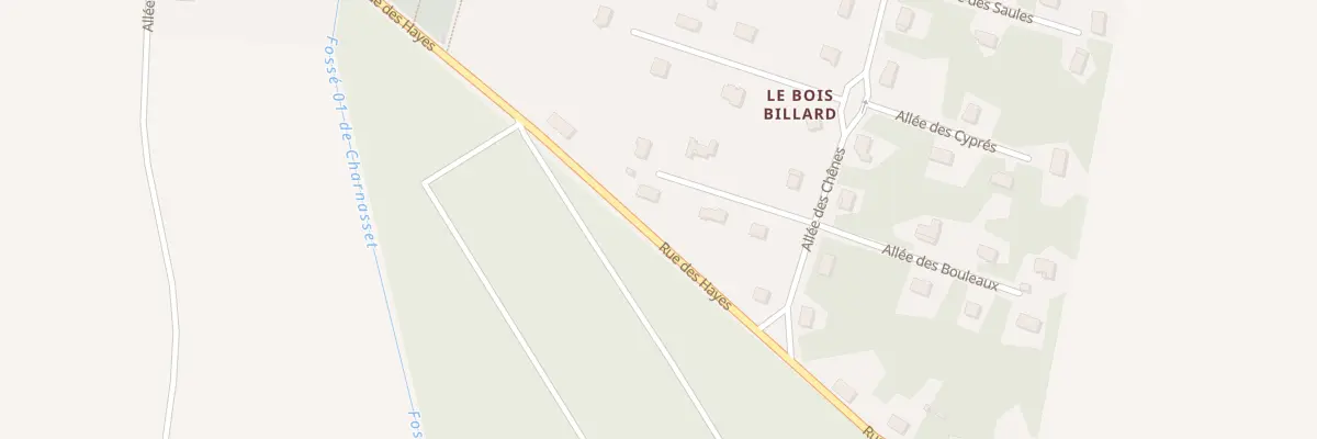 Plan du 1 All des Châtaigniers à Favières
