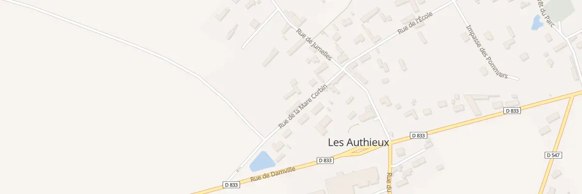 Plan du 6 Rue de la Mare Corbin aux Authieux
