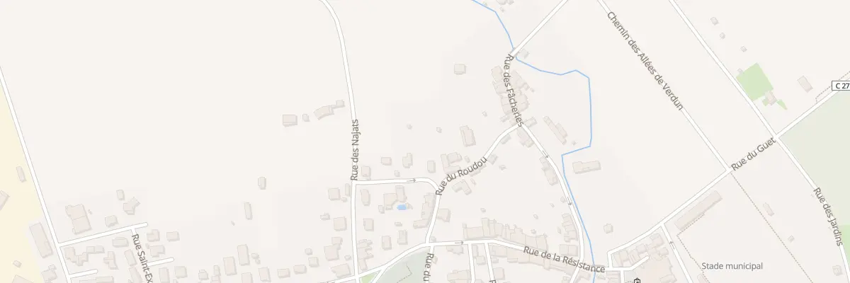 Plan du 2 Rue des Potiers à Verdun-sur-Garonne