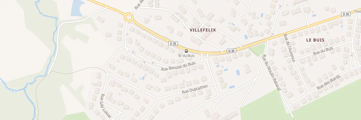 Plan du 2 Rue Benoist du Buis à Couzeix