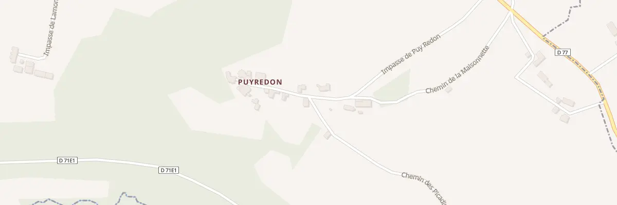 Plan du 49 Puyredon à Teillots