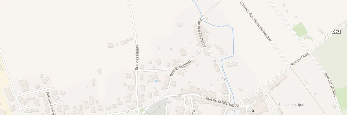 Plan du 9 Rue du Roudou à Verdun-sur-Garonne