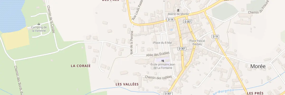 Plan du 6 All des Erables à Morée