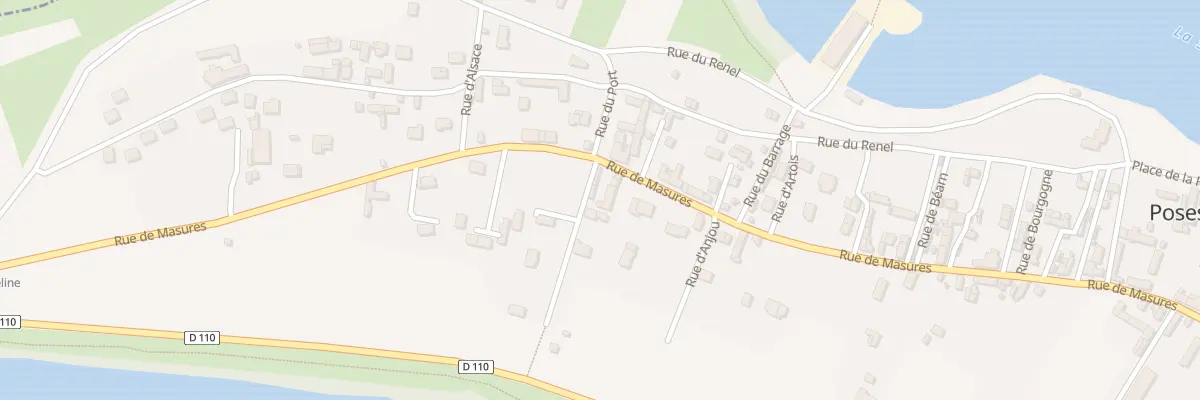 Plan du 6 Rue du Port à Poses