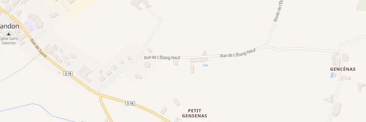 Plan du 10 Rue de l’Étang Neuf à Glandon
