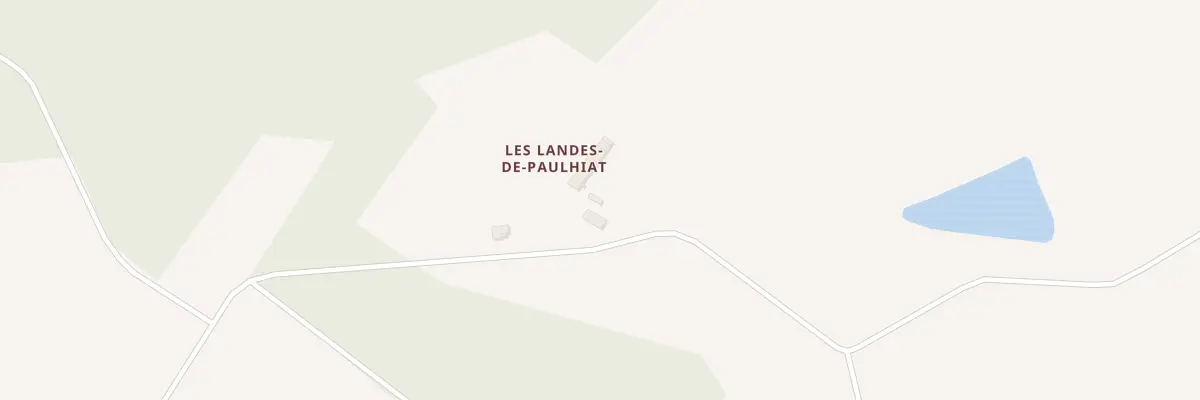 Plan du 4 Les Landes de Paulhiat à Janailhac