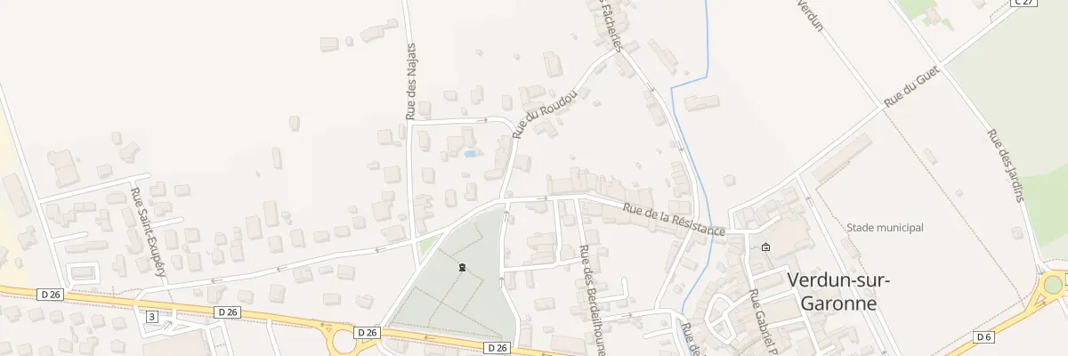 Plan du 2B Rue du Roudou à Verdun-sur-Garonne