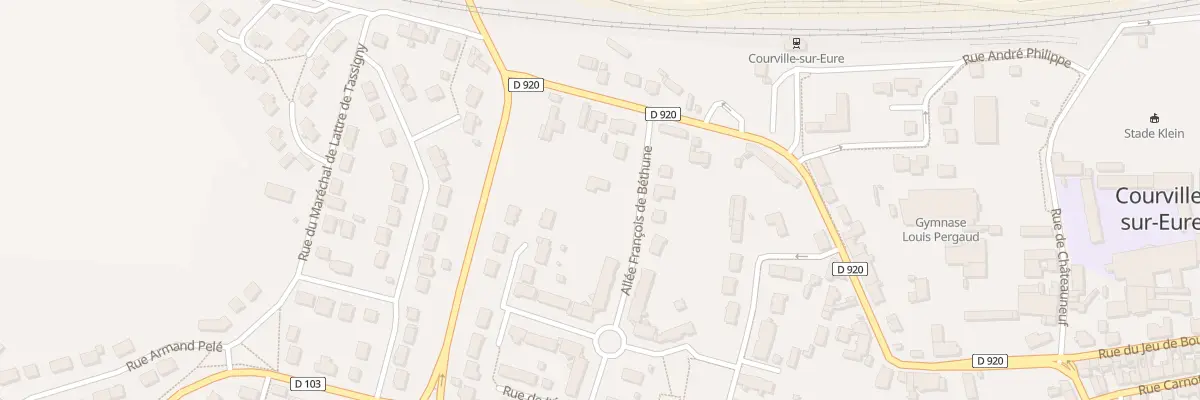 Plan du 5001 Rue de Pontgouin à Courville-sur-Eure