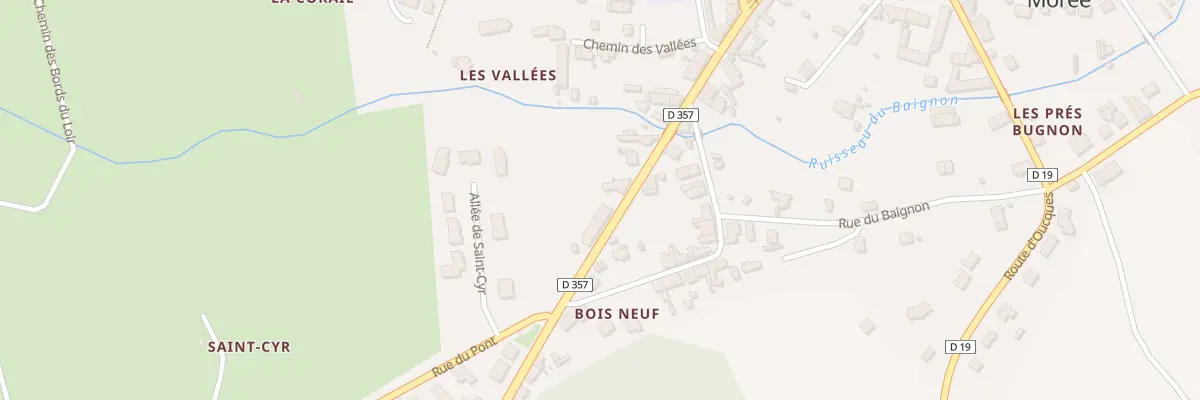 Plan du 54 Rue du Gen de Gaulle à Morée
