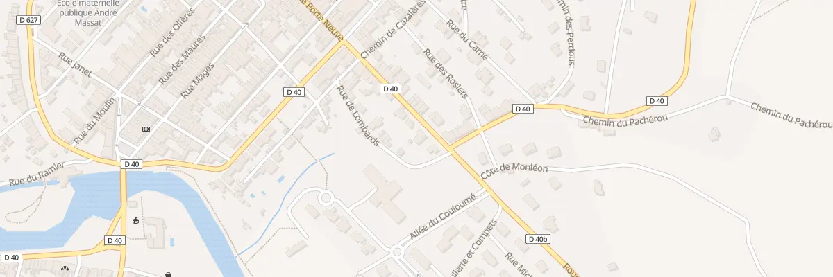 Plan du 22 Rue du Faubourg Saint-germain à Montesquieu-Volvestre