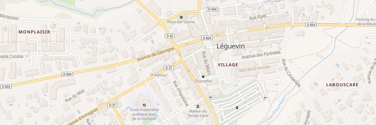 Plan du 1 Rue du Courbet à Léguevin