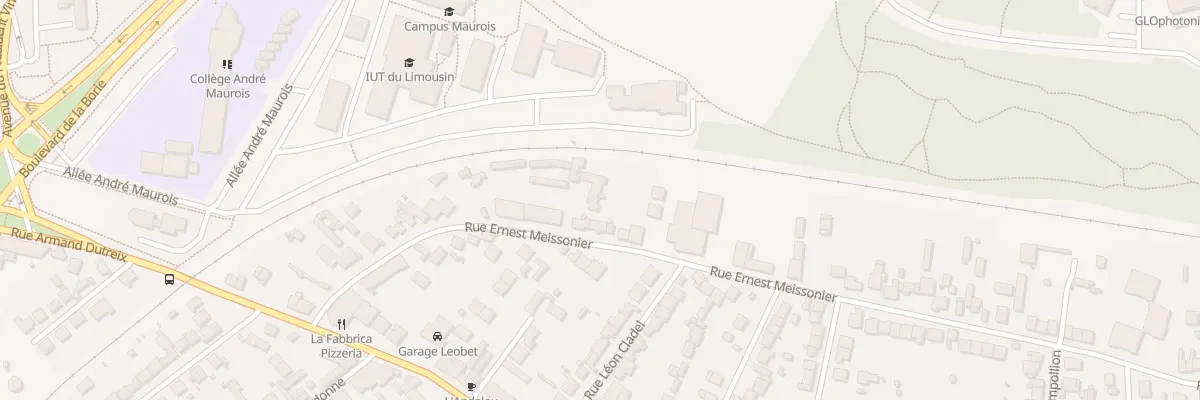 Plan du 152 Rue Meissonier à Limoges