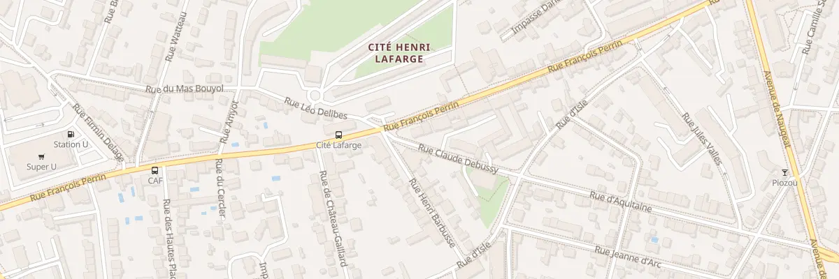 Plan du 217 Rue François Perrin à Limoges
