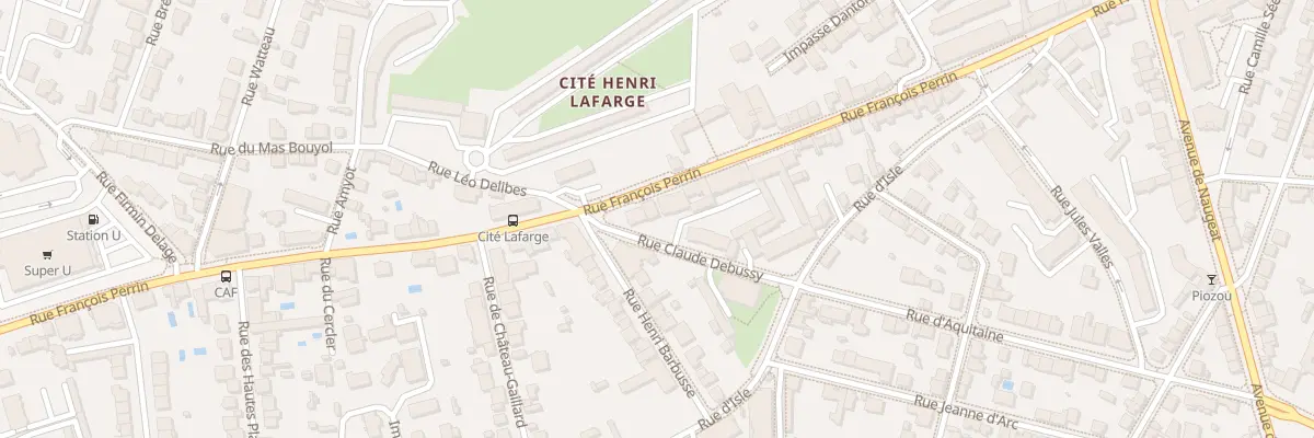Plan du 215 Rue François Perrin à Limoges