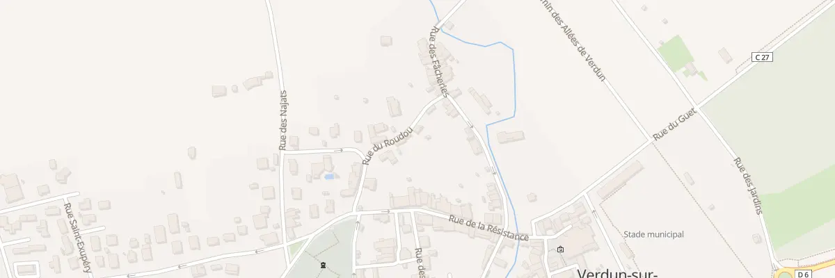 Plan du 4 Rue du Roudou à Verdun-sur-Garonne