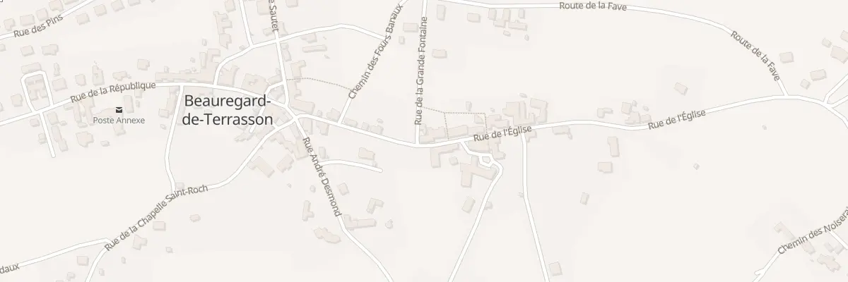 Plan du 13 Rue de l’Eglise à Beauregard-de-Terrasson