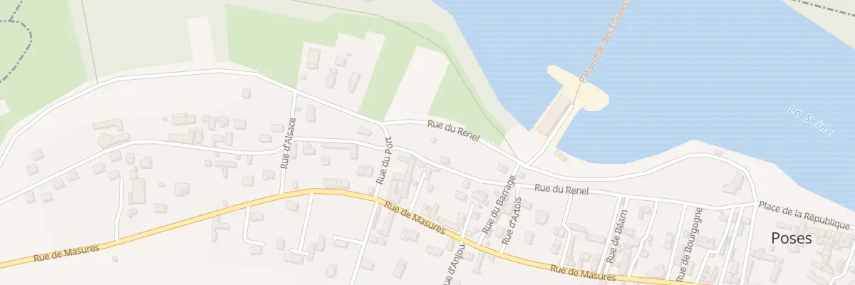 Plan du 18 Rue de Renel à Poses