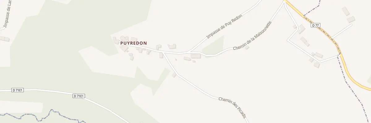 Plan du 48 Puyredon à Teillots