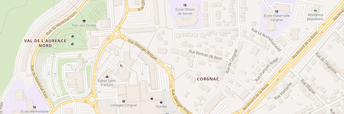 Plan du 25B Rue Bertrand de Born à Limoges