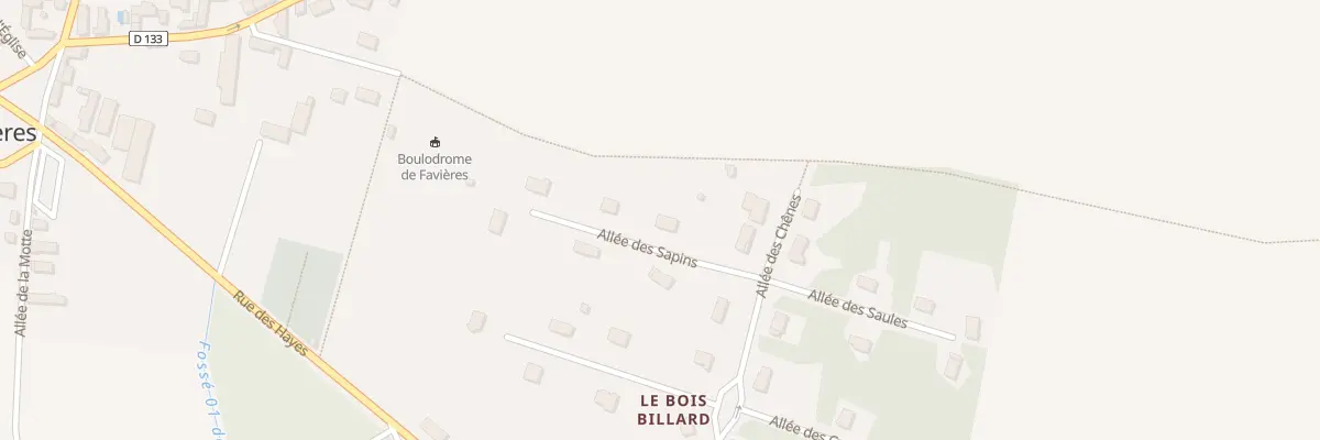 Plan du 31 All des Sapins à Favières