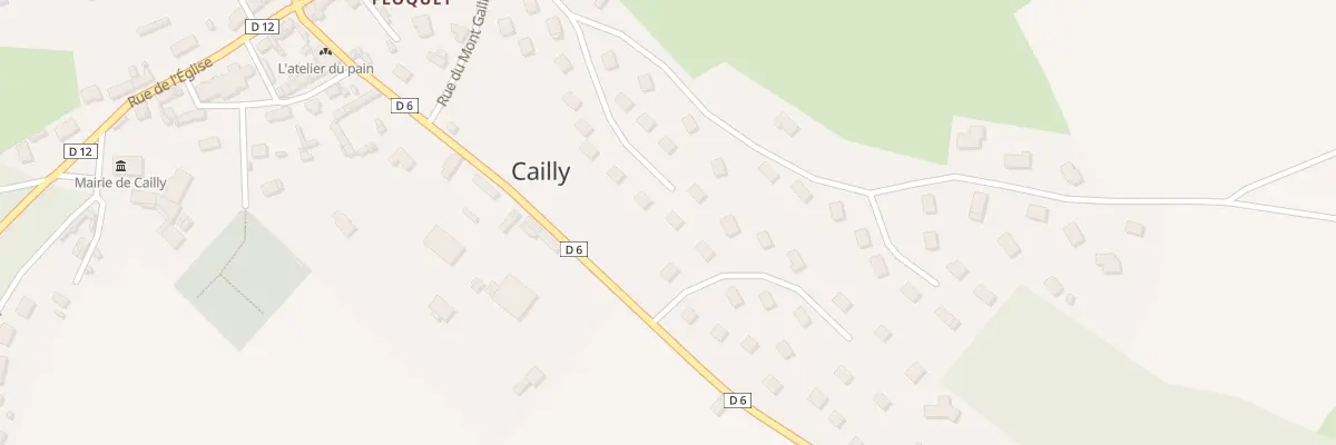Plan du 12 Rue du Mont Gaille à Cailly