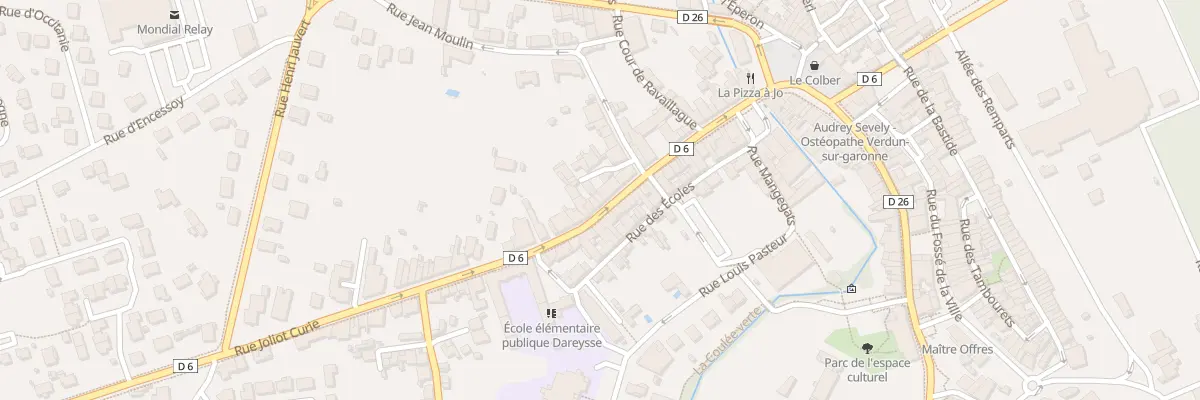 Plan du 38 Rue Joliot Curie à Verdun-sur-Garonne