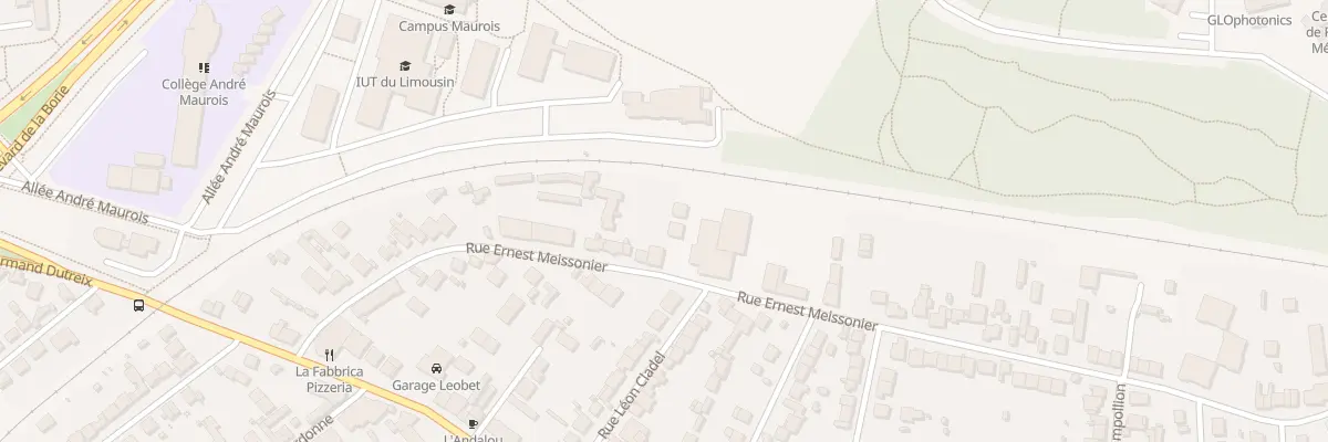 Plan du 148 Rue Meissonier à Limoges