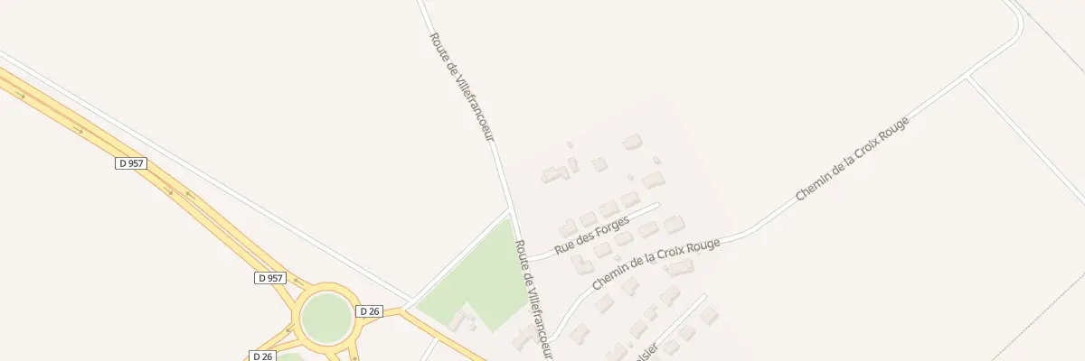 Plan du 8 Rte de Villefrancoeur à La Chapelle-Vendômoise